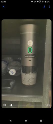 Customer photo review of Cafetera Espresso portátil eléctrica inalámbrica para coche y hogar, cafetera para acampar, cafetera de viaje en polvo con cápsula 3 en 1