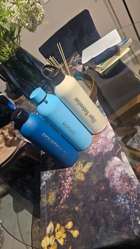 Customer photo review of Core Series Flask | Pebble White