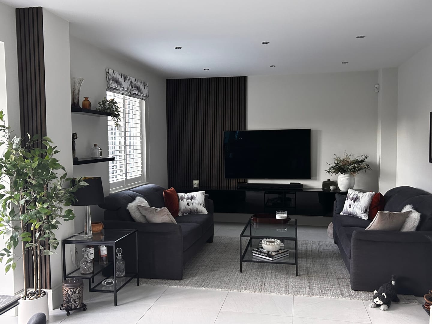 Customer photo review of Sample - Wooden Wall Panel | Smoked Oak