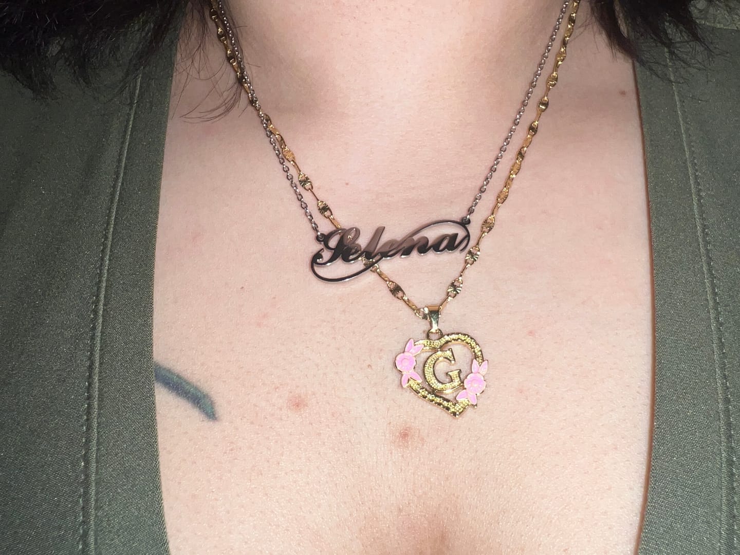 Customer photo review of Infinity Name Necklace