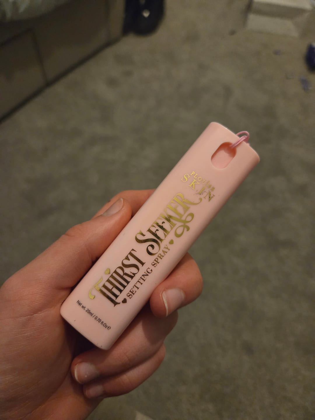 Customer photo review of P.Louise Thirst Seeker Mini Keychain Setting Spray