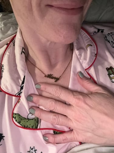 Customer photo review of Personalized Name Necklace