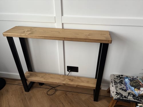 Customer photo review of Console Table with Shelf 22.5cm Depth | 84cm High