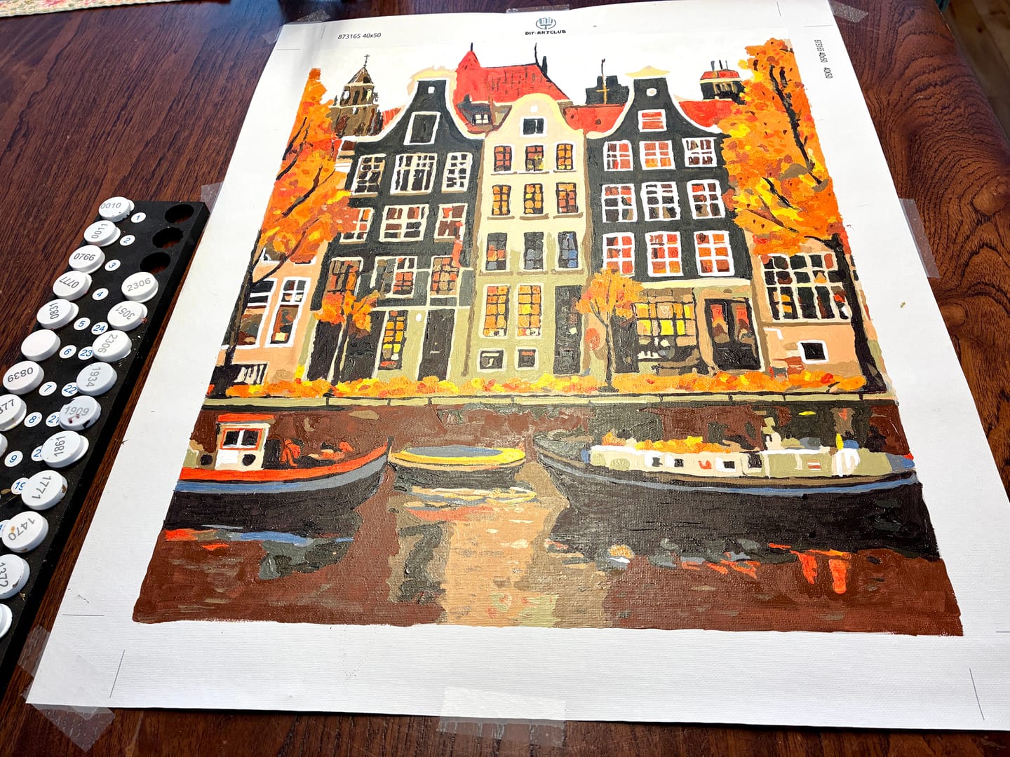 Customer photo review of Gorgeous Amsterdam | Paint by Numbers
