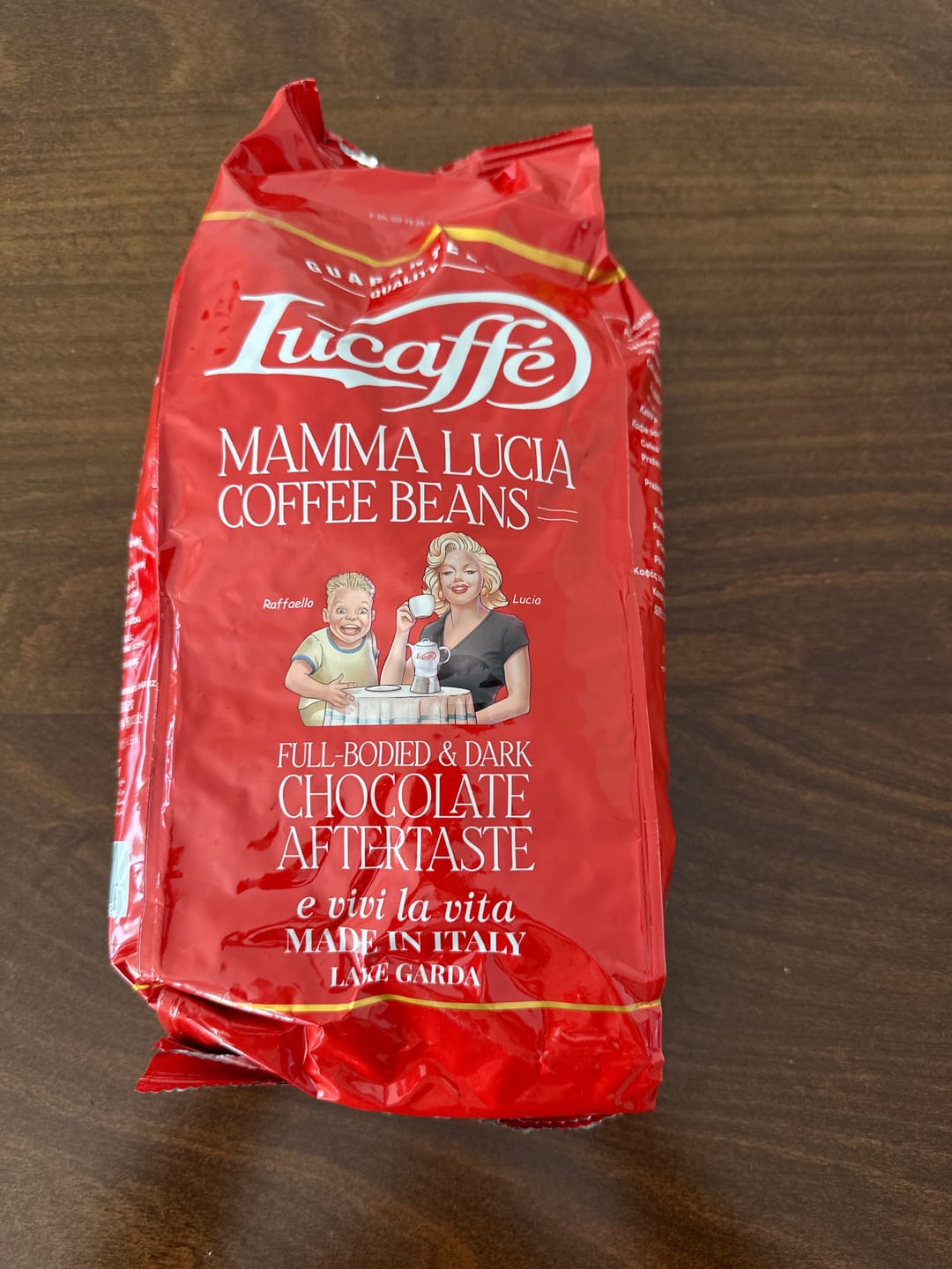 Customer photo review of Lucaffe Mamma Lucia 1 kg Grano Entero