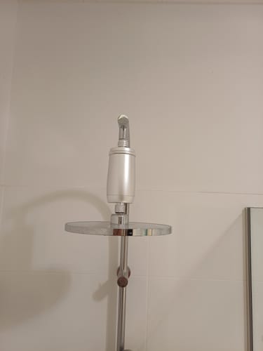 Advanced Shower Filter installed on a shower arm