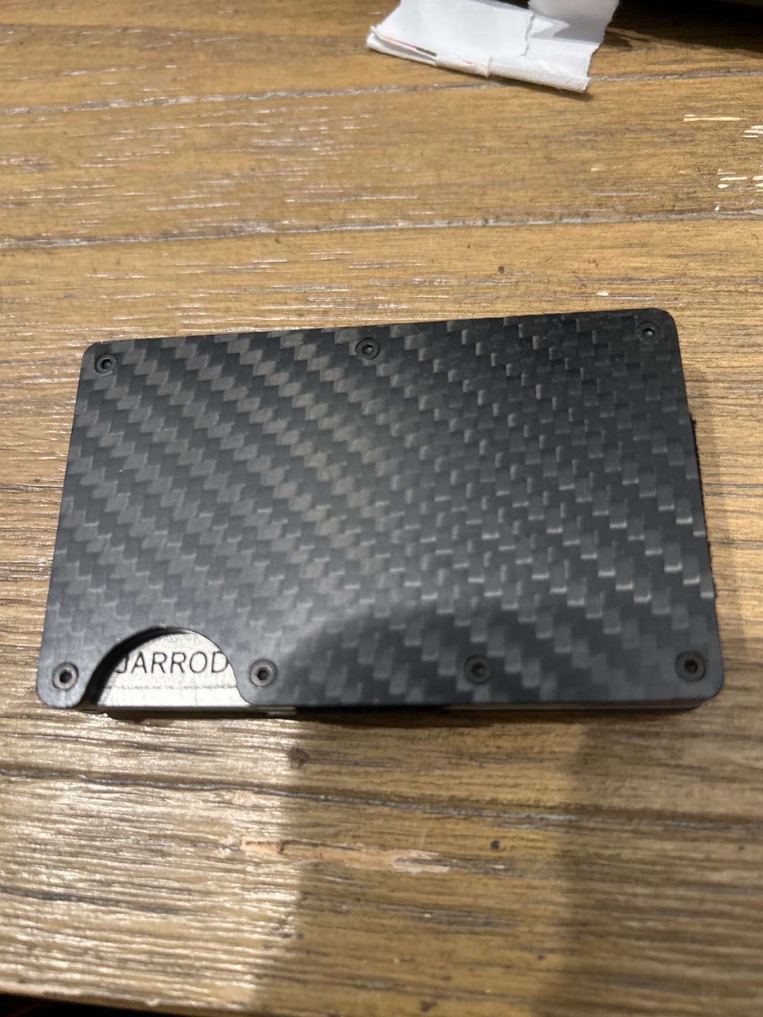 Customer photo review of FSD Carbon Fiber Wallet