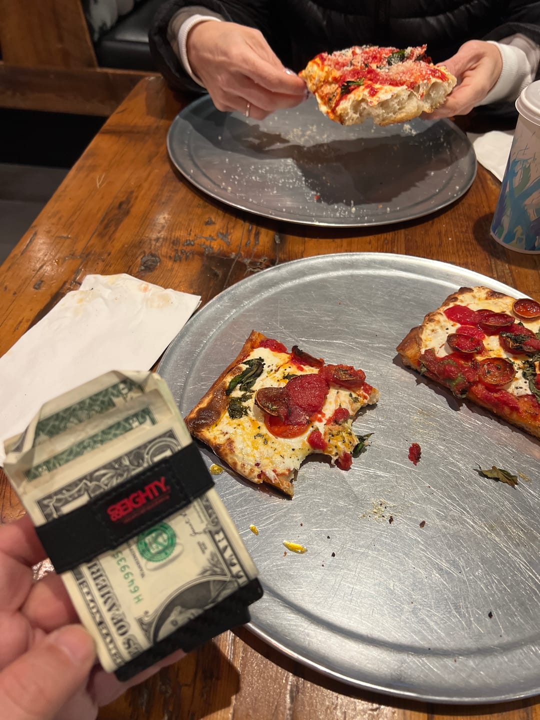 Customer photo review of 80Eighty® Minimalist Carbon Fiber Wallet