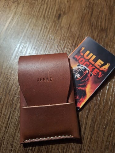 Customer photo review of Slimmad plånbok i äkta läder