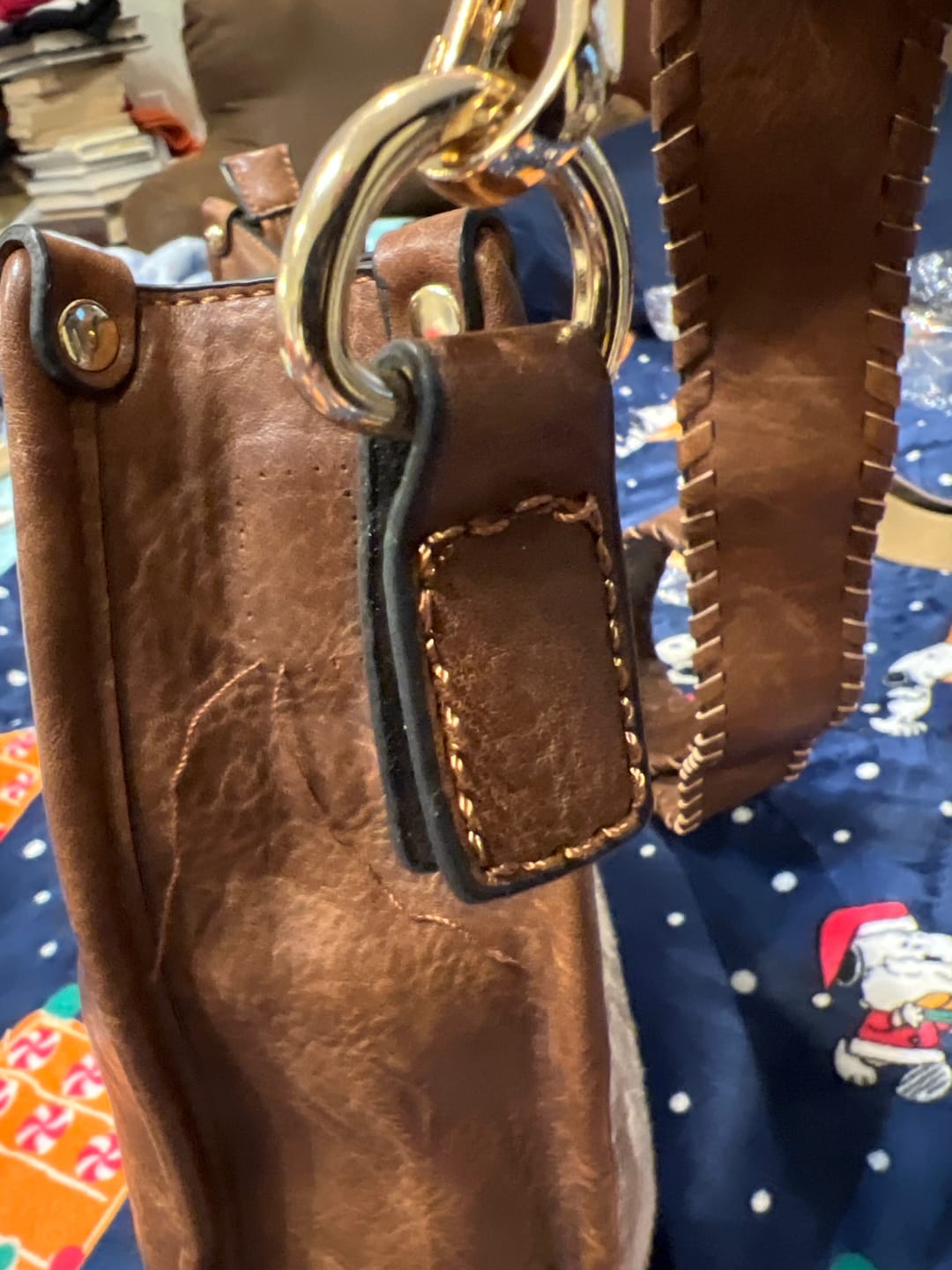 Customer photo review of Chloe Vegan Plaid Crossbody