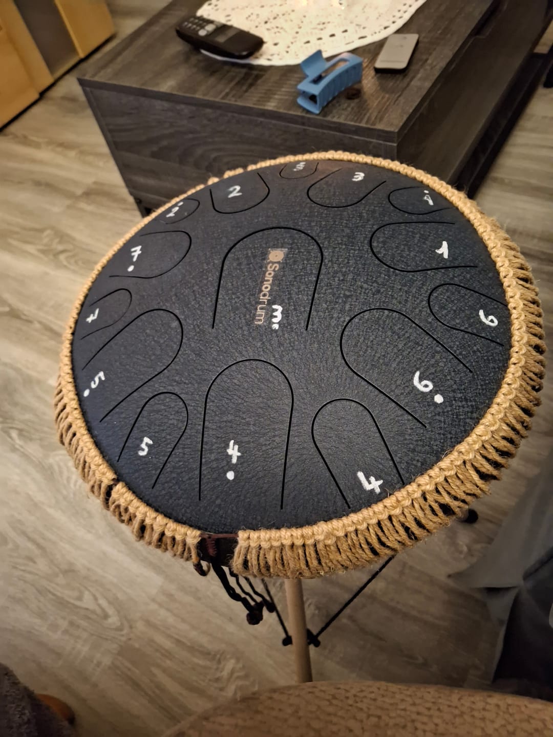 Customer photo review of Sonodrum Zungentrommel - "Premium" - Handgefertigt - 35,5cm - 15 Zungen - C-Dur