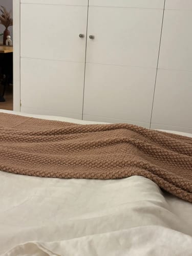 Customer photo review of Luxe Living Sofa Blanket