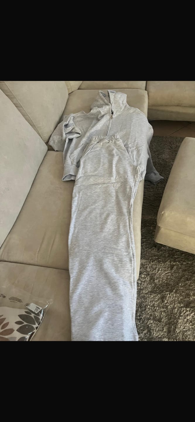 Customer photo review of Sweatpants Wide Fit Blanks 330GSM Sport Grey
