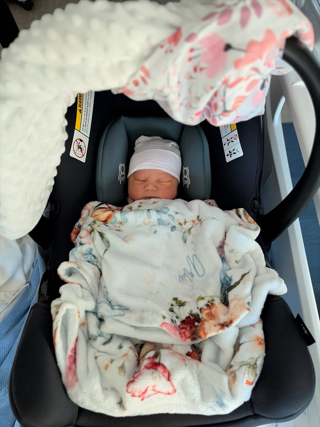 Customer photo review of Football personalized baby boy blanket