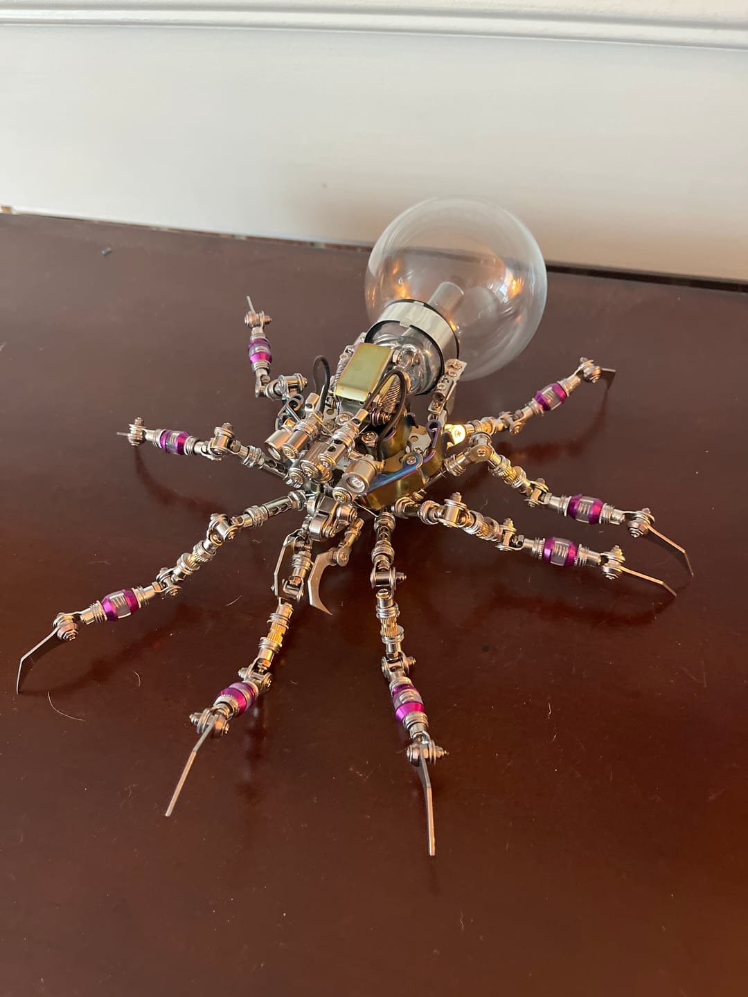 Customer photo review of Cyberpunk Plasma Ball Spider