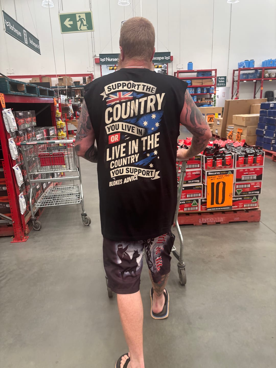 Customer photo review of Stand Up Singlet - Black