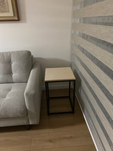 Customer photo review of Mesa lateral Altar 40 MIMA — Kallfu.cl