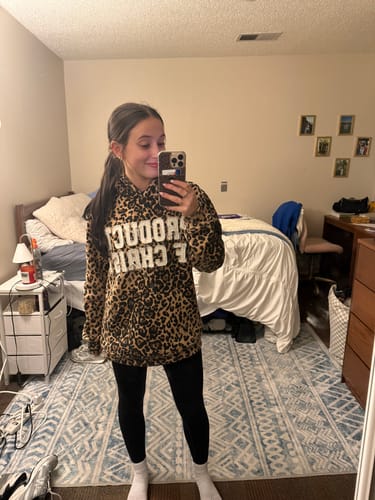 Customer photo review of Cheetah Hoodie