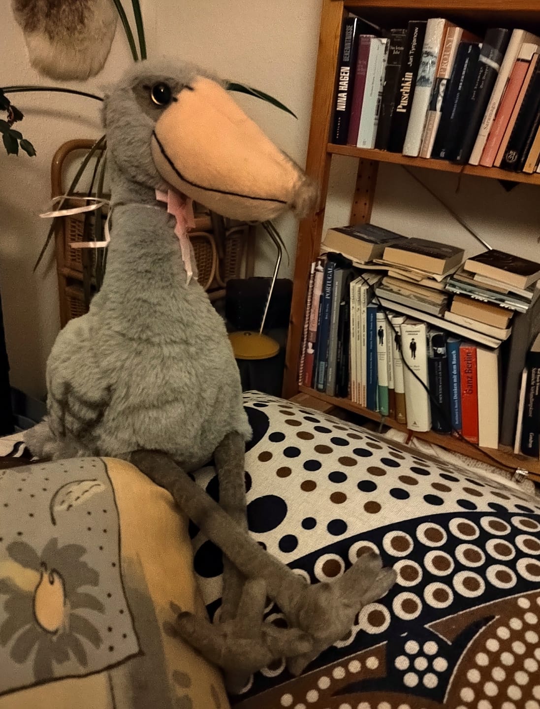 Customer photo review of Shoebill Stork Plush - Soft and Lifelike Stuffed Bird for Nature Lovers