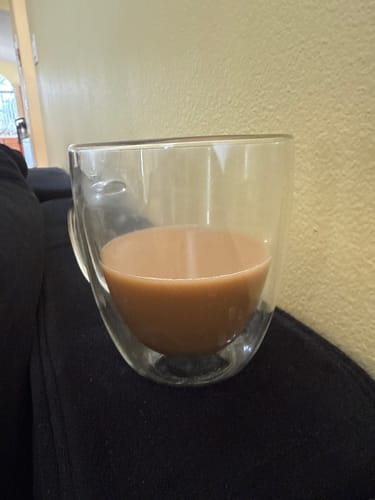 Customer photo review of Almond Coffee Syrup