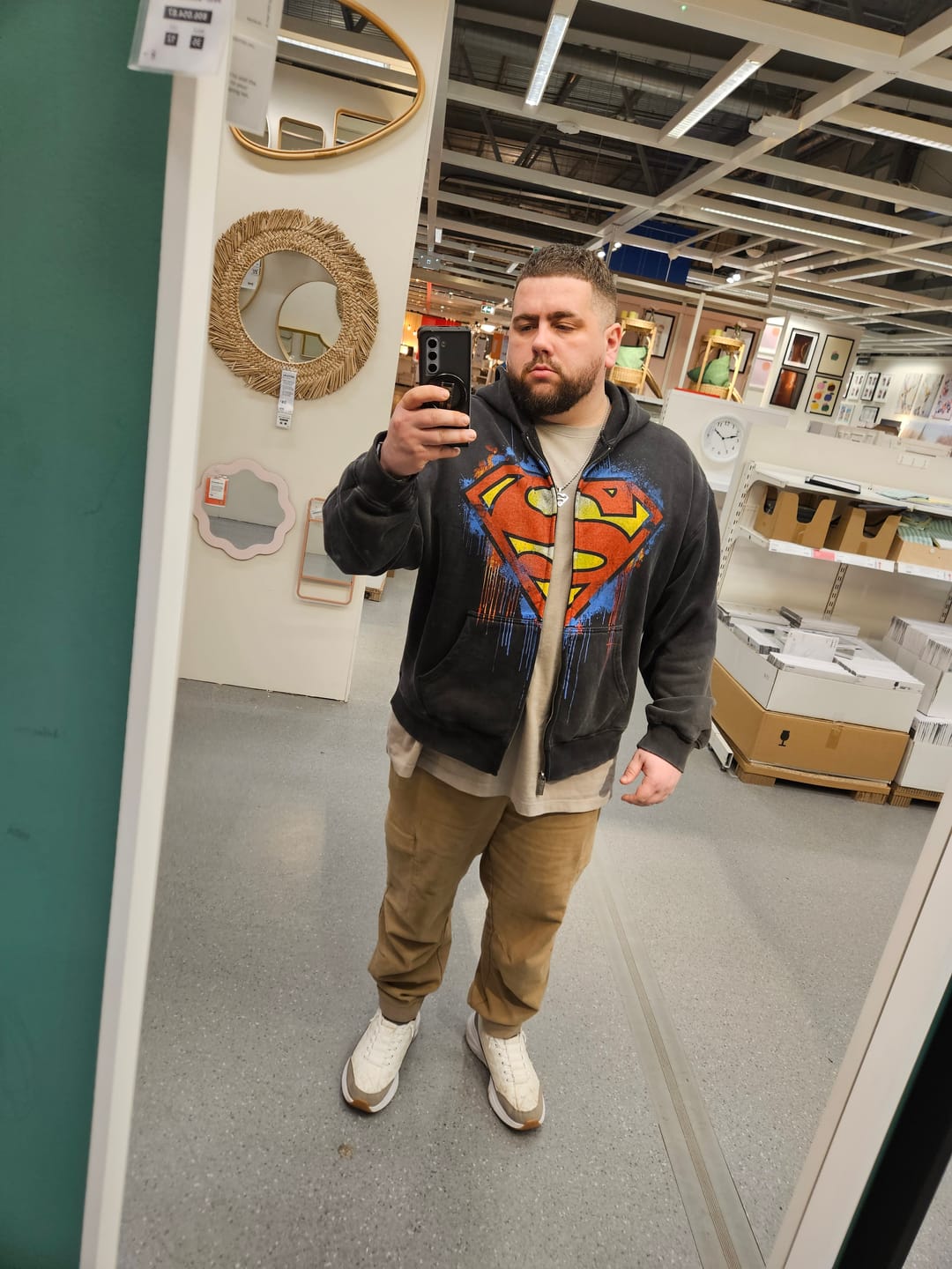 Customer photo review of 5011 - Superman Drip Zip-Ups