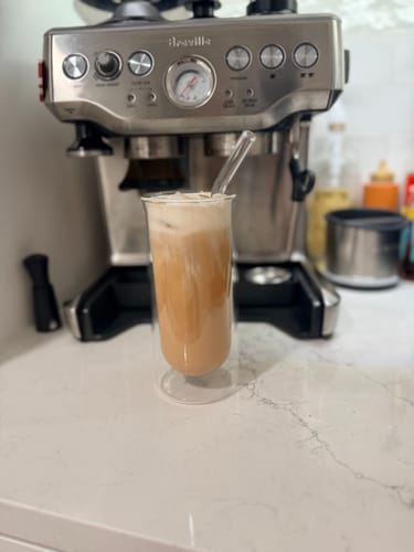 Customer photo review of FLUR Iced Coffee Glasses
