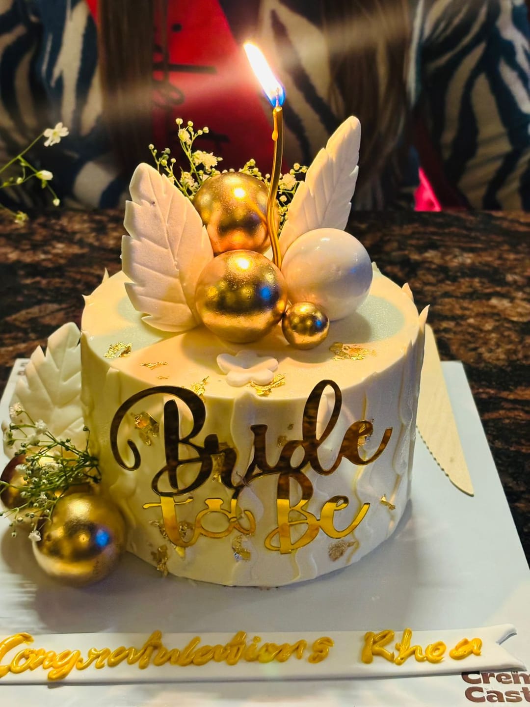 Customer photo review of Customized Flower Cake