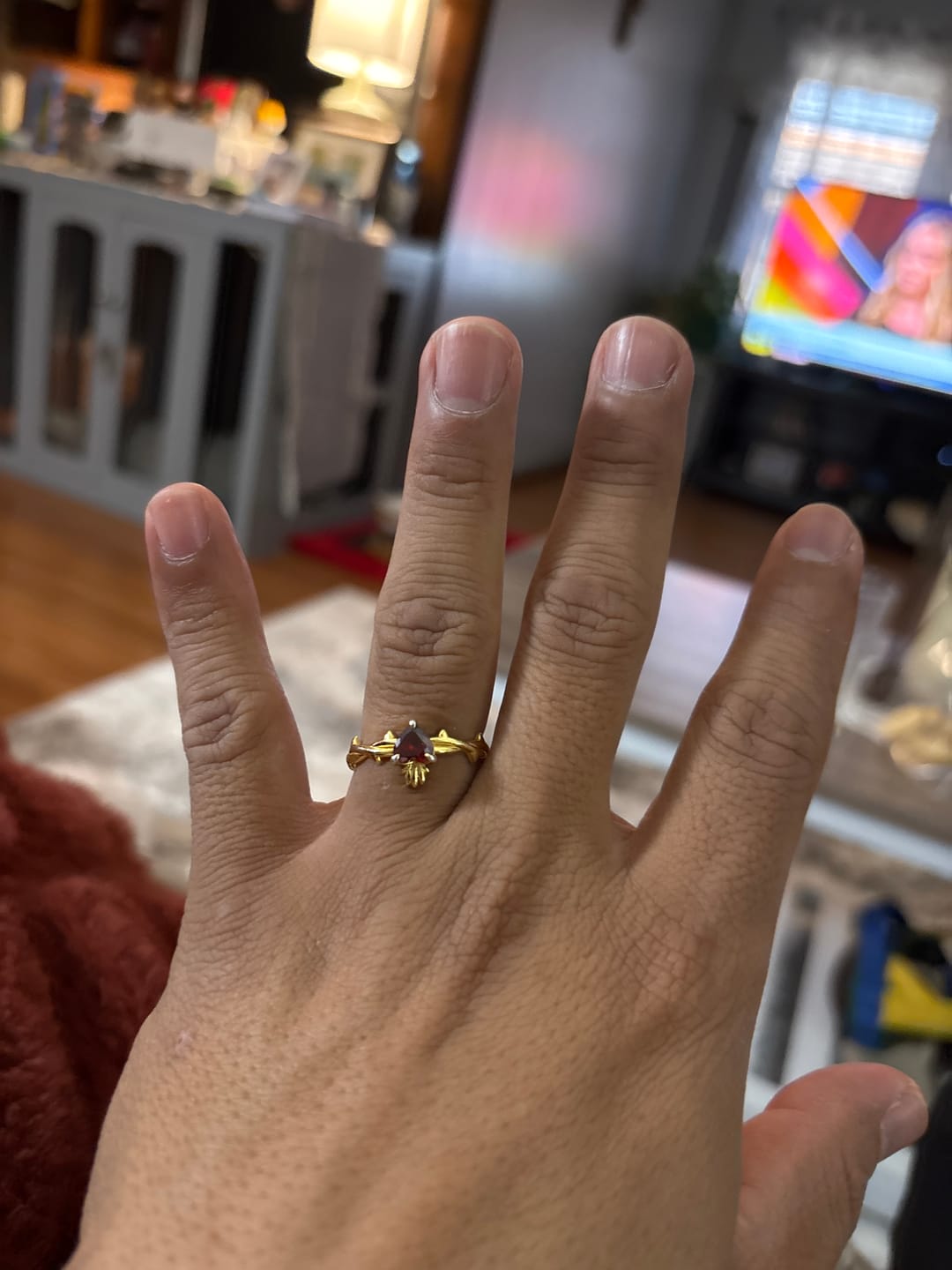 Customer photo review of Sacred Heart Ring