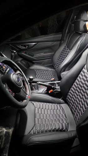 Customer photo review of 2022+ Subaru WRX Premium Custom Seat Covers