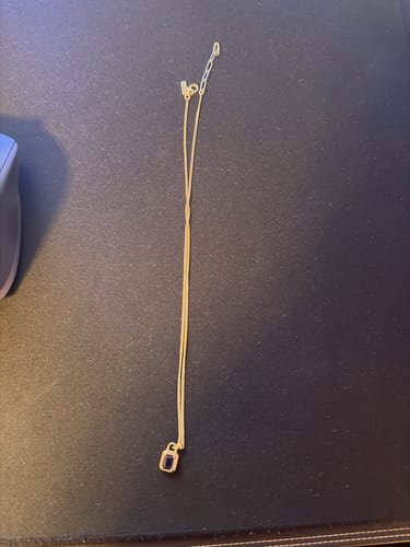 Customer photo review of Solitaire Necklace - Gold Sapphire