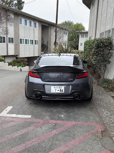 Customer photo review of Custom Japanese License Plate - Vanity & Magnetic Cover