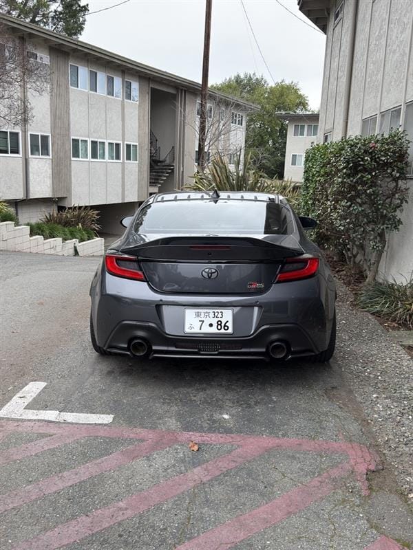 Customer photo review of Custom Japanese License Plate - Vanity & Magnetic Cover