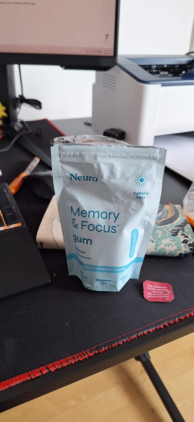 Customer photo review of Memory & Focus Gum