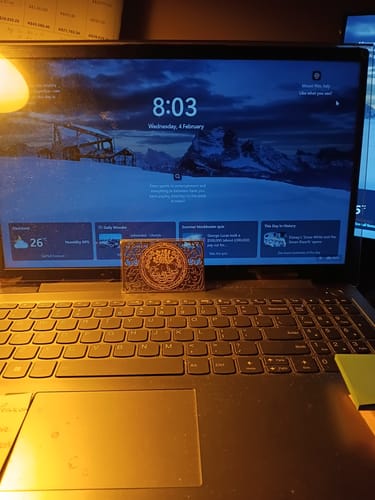 Customer photo review of Prestige Mantra Card –– Gambler's Wealth