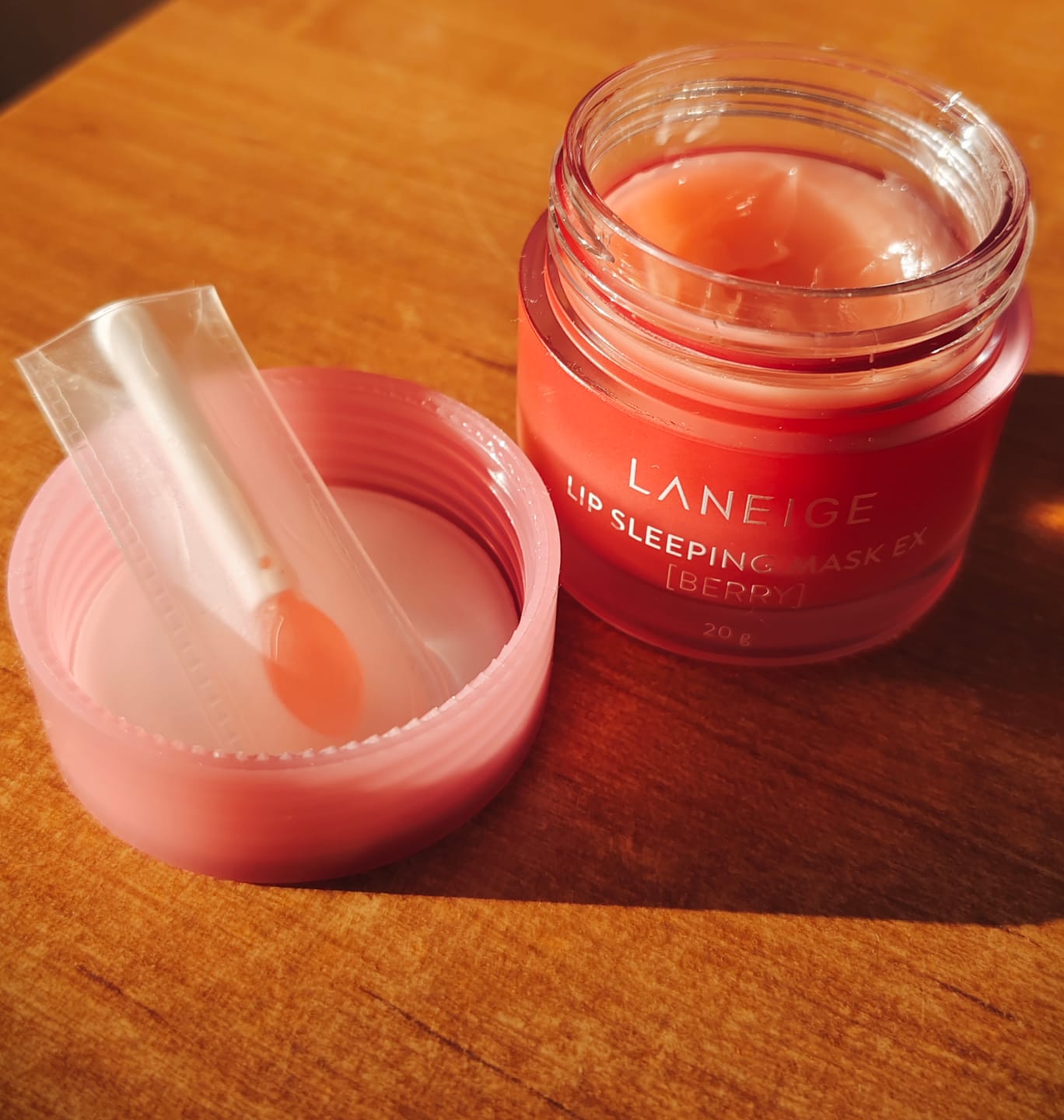 Customer photo review of Nakts maska lūpām LANEIGE Lip Sleeping Mask EX Berry
