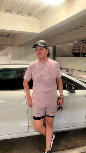 Customer photo review of Core-Vent Liner Shorts 2.0 - Purple Gray