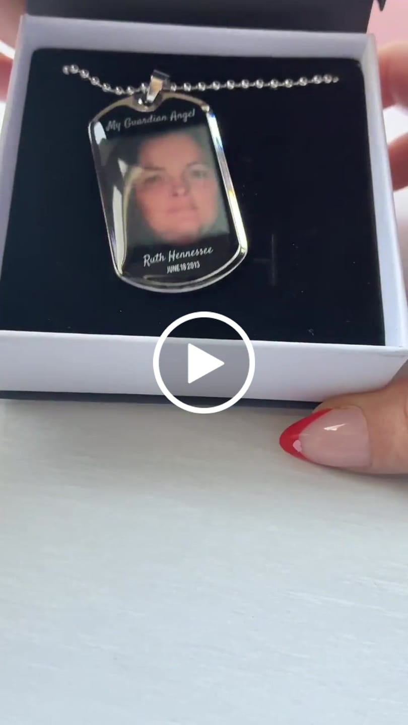 Customer video review of Custom Name Dog-tag  Memorial Necklace Gift