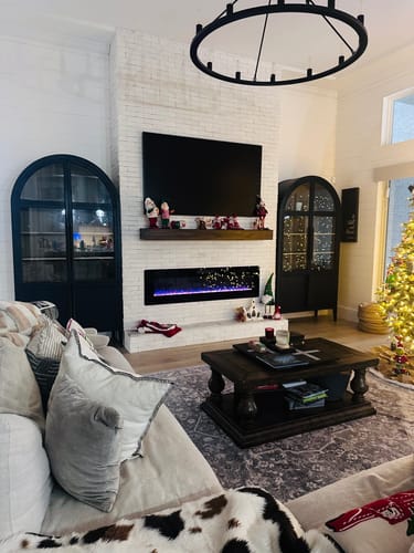 Customer photo review of Hottiy Glass Cabinet