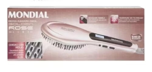 Customer photo review of Escova Alisadora Elétrica Mondial Golden Rosê Ea-02 - Bivolt