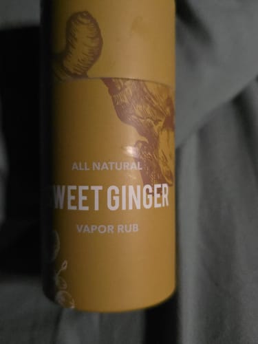 Customer photo review of Sweet Ginger Vapor Rub Stick