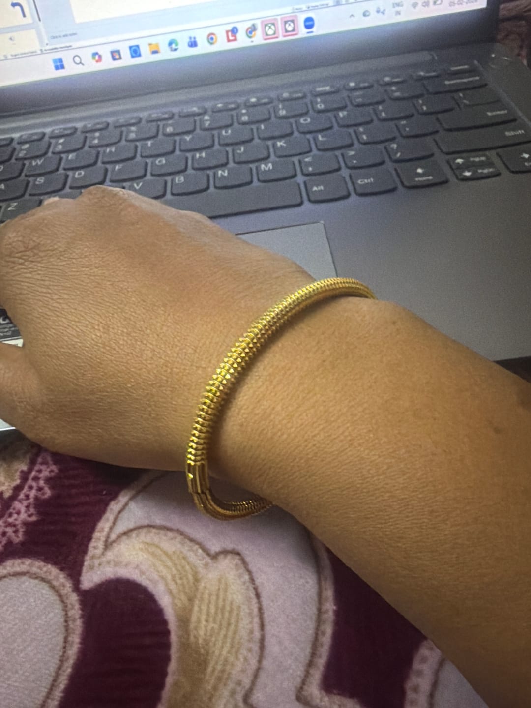 Customer photo review of Solar Orbit Bracelet