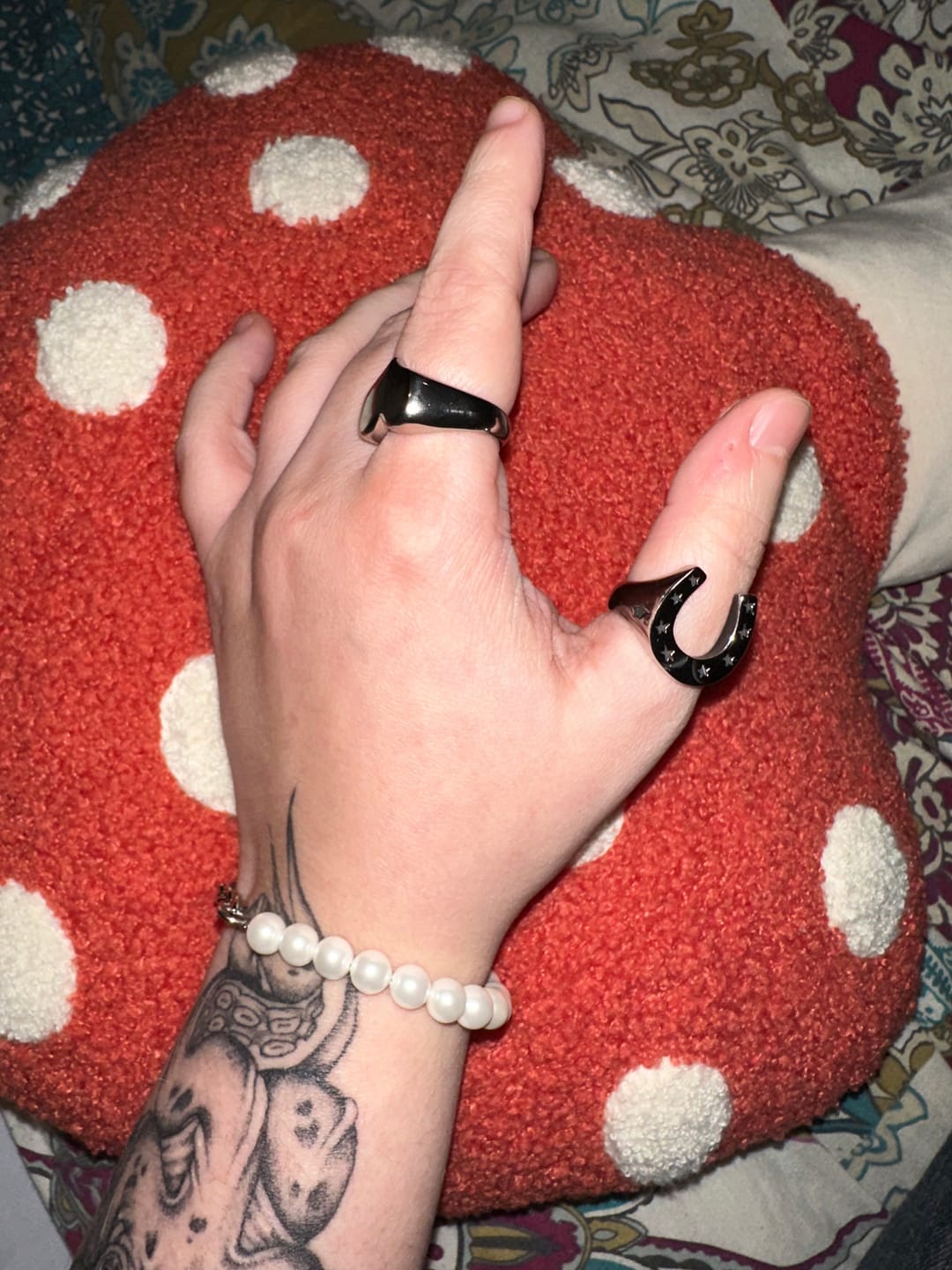 Customer photo review of Horse Shoe Ring