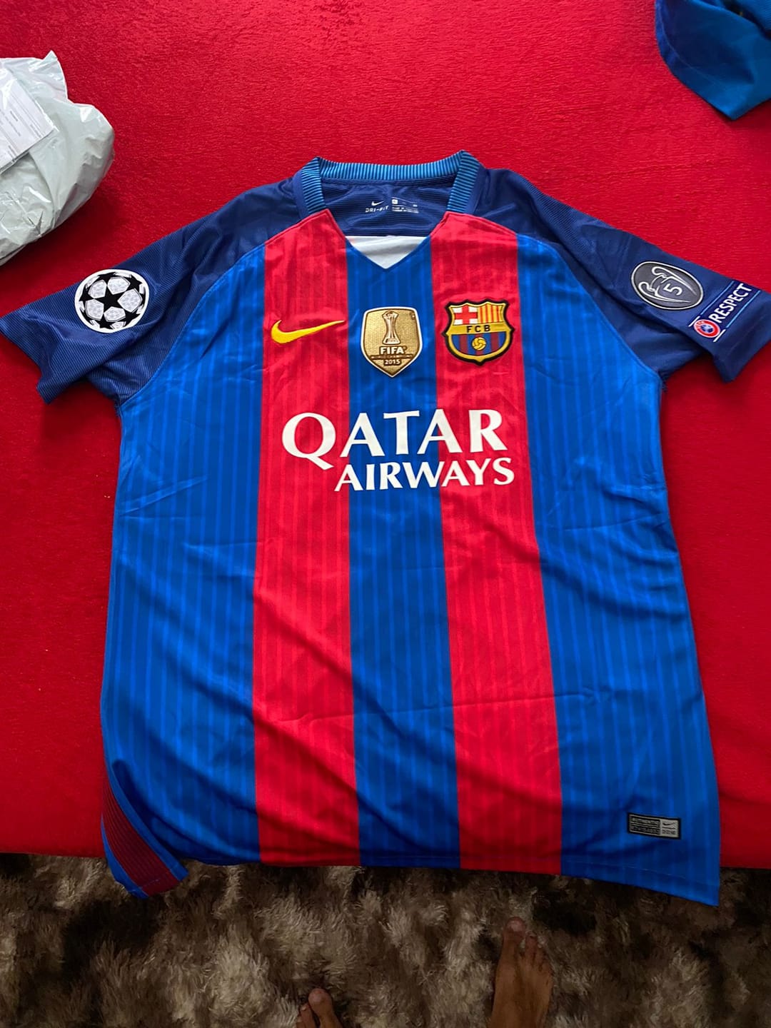 Customer photo review of Camisa Barcelona I 2016/17