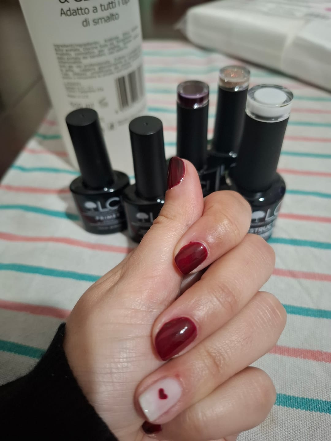 Customer photo review of Smalto Semipermanente LCI -  Rouge Noir - Rosso/Marrone