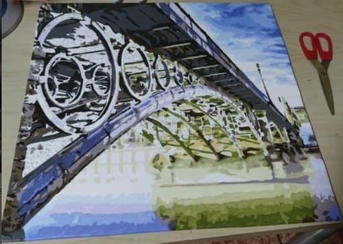 Customer photo review of Custom Landscape Paint By Numbers