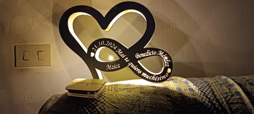 Customer photo review of Lampada Amore Infinito Personalizzata