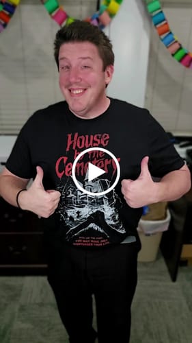 Customer video review of House by the Cemetery: Classic (V2) T-Shirt