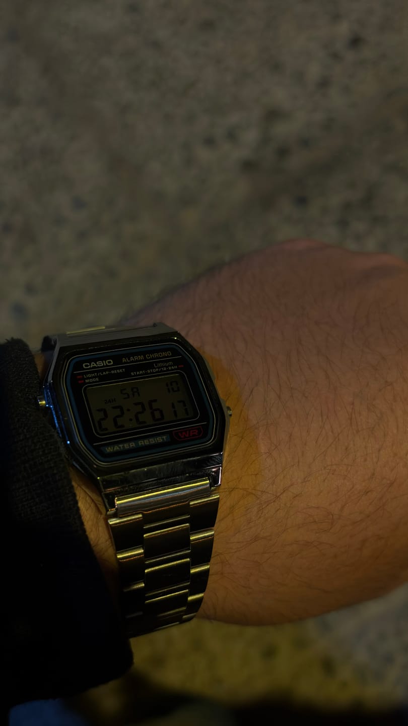 Customer photo review of Reloj Casio Vintage A158WA-1DF Azul/Plateado
