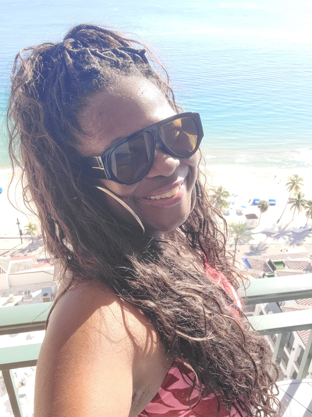 Customer photo review of Pre-looped Crochet Boho Locs with Body Wave Virgin Human Hair Curls