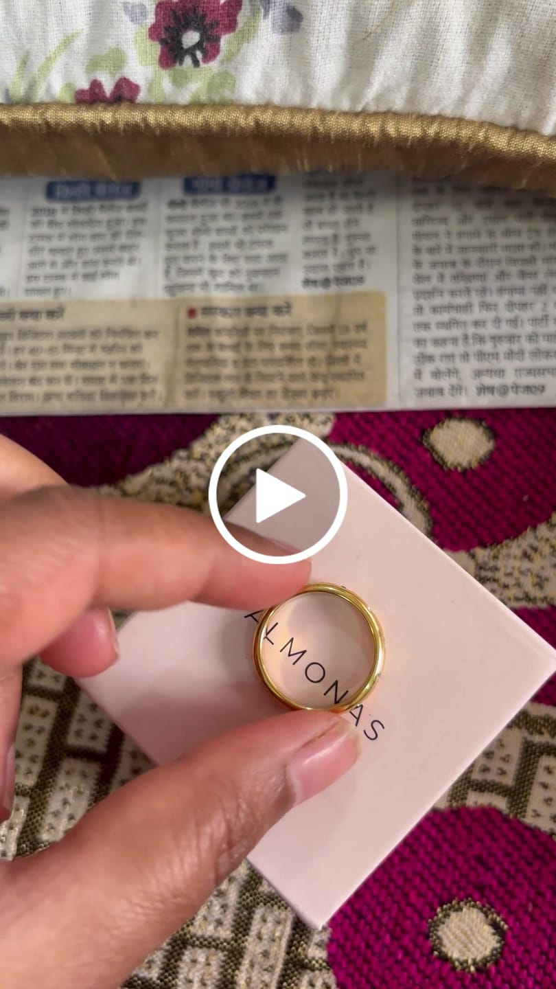 Customer video review of Diamond Studded Ring